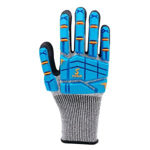 Buy cheap Blue TPR Anti-collision Abrasion-resistant Safety Gloves Touch-screen Anti-cutting Work Gloves from wholesalers