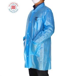 EN14126 PP PE Medical Isolation Gowns Personal Protective Hospital Isolation