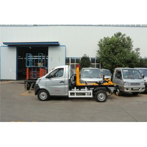 Buy cheap Hook Lift Dumpster Waste Removal Trucks 2 Ton Chang'An 2 Cbm With Roll On Off Container from wholesalers