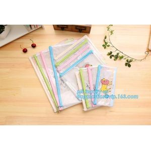 mesh document bag with zipper/pvc mesh file folder, Waterproof Zip Lock Bag Mesh