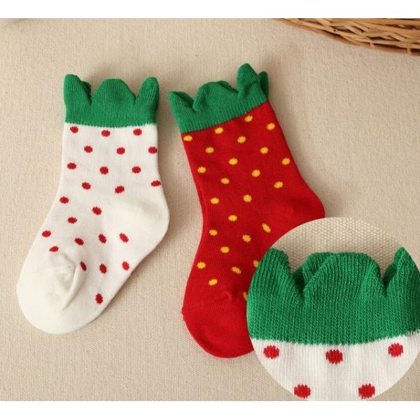 Quality Kids Strawberry Cotton Socks for sale