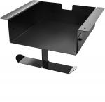 Buy cheap Single Square Modern 2mm Iron Desk Storage Shelf with Dual Headset Hanger Hook Holder from wholesalers
