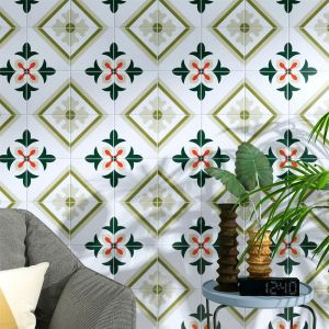 Buy cheap Green Red 20x20cm Ceramic Rustic Tile Non-Slip Indoor Floor from wholesalers