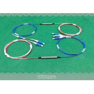 Buy cheap WDM filter, 40dB transmission isolation, transmit 1550nm, reflect 1310 &1490nm, LC/PC connector. from wholesalers