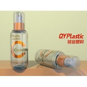Buy cheap Luxury Plastic Cosmetic Bottles Thick Wall Clear 100ml 150ml from wholesalers