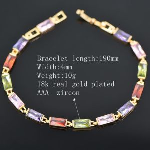 Buy cheap Classic 18K Gold Plated Cubic zirconia Bracelet & bangles factory wholesale high quality from wholesalers