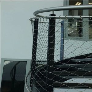 China 7x7 Flexible Wire Rope Mesh With 1.2-6.0mm Wire Rope For Balustrade Protection on sale
