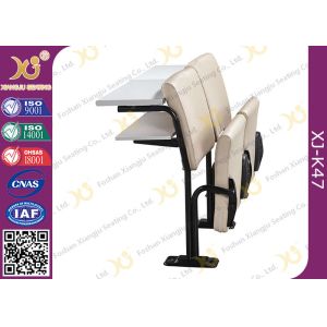 Foldable Comfortable Soft Leather Lecture Hall Seating / Student Classroom