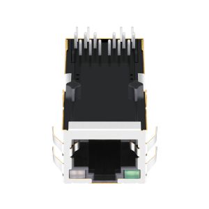 Buy cheap 1-1840727-8 Gigabit Magnetic RJ45 Jack 1000BASE-T Tab Up G/GO Leds from wholesalers