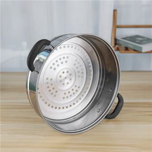 All - Season Household Stackable Steamer Pot Two Layers With Handle