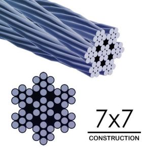 Buy cheap 7x7 Stainless Steel Aircraft Cable for Deck Railing Standard AiSi Tolerance Other from wholesalers