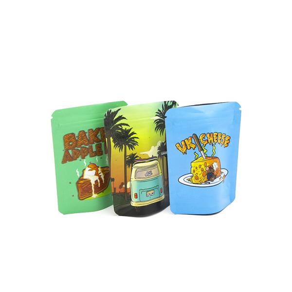 Buy cheap Custom Printed Resealable Child Resistant Smell Proof 1g 3.5g 7g 14g 28g 1oz Mylar Bag from wholesalers