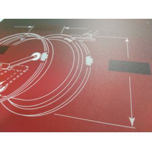 Transparent Window Polyester Graphic Overlay With 3M Adhesive 467