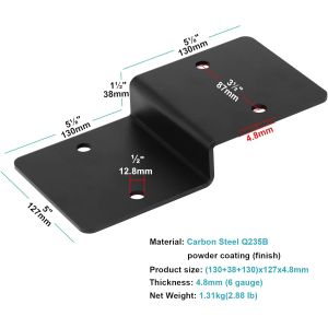 Buy cheap Single-side Bracket Z Bracket for Wood Shelves Fixing Lumber Connector Pergola Brackets from wholesalers