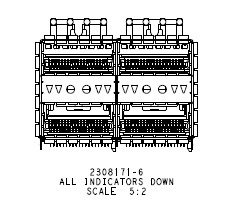 Buy cheap 2X2 152P CONN ZQSFP+ RCP Cage Optical Transceivers 2308171-6 from wholesalers