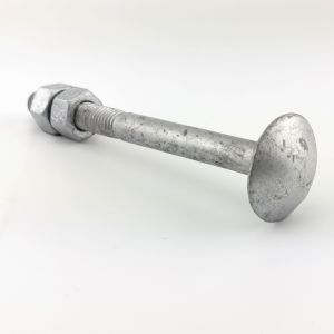 Buy cheap Hot Dip Galvanized Step Bolt with two hex nuts for tower application from wholesalers
