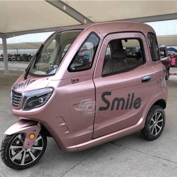 Quality 40km/H Button Start 1500W Enclosed Electric Trike for sale