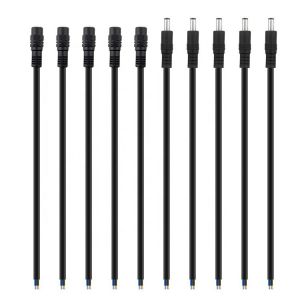 Buy cheap Custom Male Female Jack 1.35 2.5 2.1x5.5mm DC Cable Bare End Stripped Wire Pigtail Cable from wholesalers