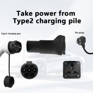 Buy cheap CE Certified Type 2 EV Charging Station Adapter Male Plug to Schuko Socket 220V AC for Power Supply from wholesalers