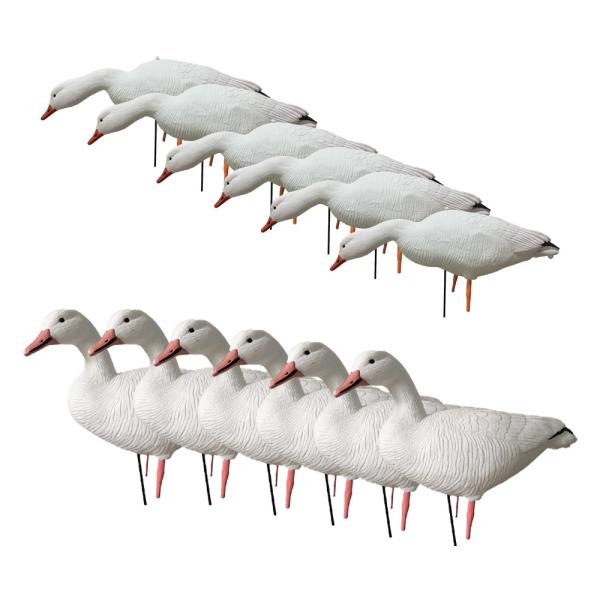 Quality 76x23x23cm EVA Foam Floating Snow Goose Decoys Full Body Customized For Hunting for sale