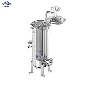 Buy cheap Crowns supplier ss316 ss304 stainless steel multi cartridge filter housing / 5 micro cartridge water filter housing from wholesalers