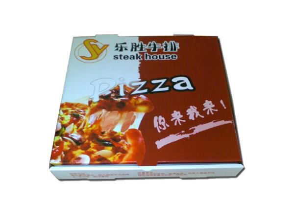 Buy cheap Custom Size Square Shape CMYK Full Color Printing Gloss Art Environmental Paperboard Pizza Box Packaging from wholesalers