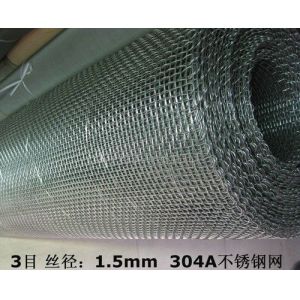 SS304 Closed/Round Edge Woven Mesh With 4/5/6Mesh/Inch, 1.2mm Wire Diameter,