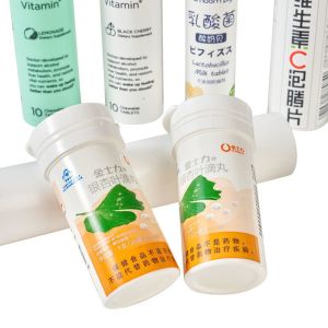 Buy cheap Custom Logo Easy Clean Vitamin C Empty Effervescent Tablet Bottles With Cap from wholesalers