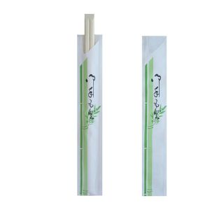 Buy cheap Customized Logo Sushi Twin Tensoge Round Chopsticks Paper Opp Wrapped from wholesalers