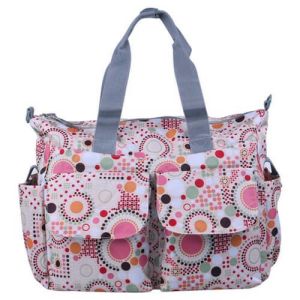 Buy cheap Flower Patterned Mummy Custom Promotional Bags Polyester With Outside Pockets from wholesalers