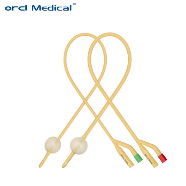 Quality Latex Intermittent Female Catheter , 3 Way Intermittent Urinary Catheter for sale