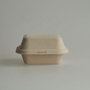 Buy cheap 5 Inch 6 Inch Biodegradable Sugarcane Disposable Burger Box from wholesalers
