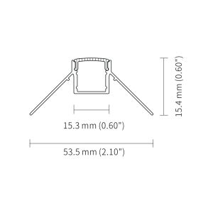 Buy cheap LED Plasterboard Profile Channel Recessed Drywall Plaster Gypsum 6063 T5 Aluminum For Led Strip Light from wholesalers