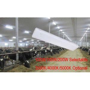 100W 3500K 4FT LED Vapor Tight Light Fixture with Transparent Polycarbonate