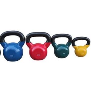 China Weightlifting Rubber Coated Neoprene Kettlebell 2kg 32kg 55 Lb on sale