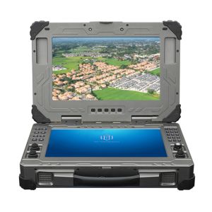 Buy cheap HXDRL-13D-75U 13.3 Inch LCD Double Screen 1920*1080 Resolution UAV Ground Station Terminal System from wholesalers