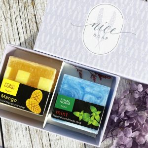 Custom Soap Set Rigid Packaging Box with Insert Environmentally Friendly Paper