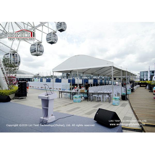Buy cheap Plain White Sidewalls CFM Permanent Movable Party Tents from wholesalers