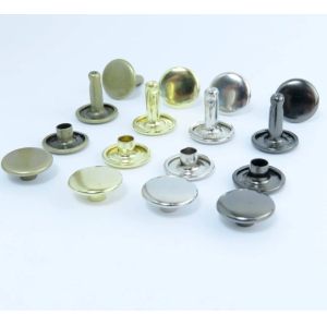 Buy cheap Custom Stainless Steel Leather Rivets with Double Cap DIN Standard RoHs Certificate from wholesalers