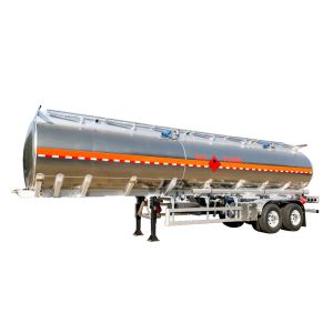 Buy cheap 2 Axle Stainless Steel Tank Semi Trailer For Diesel Gasoline Transport 33000L product