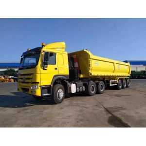 Buy cheap 60t Loading Dump Truck Practical Dump Semi Trailer 3 Axles with 24hour Online Service from wholesalers