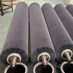 China Customized 240 Grit Abrasive Wire Roller Brush For Polishing on sale