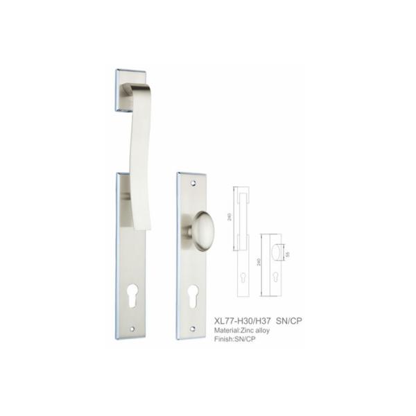 Strong Loading Zinc Alloy Door Handle High Security Widely Application PVD