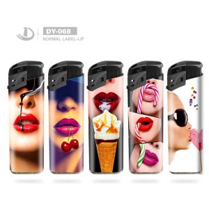 Custom Electric Windproof Plastic Lighter for Cigarette EUR Standard and