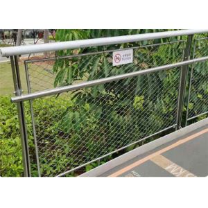 China Flexible 16.5 Gauge Stainless Steel Zoo Mesh Ferruled on sale