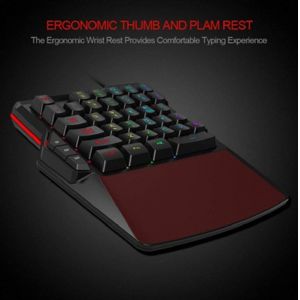Ergonomic Design Wired Computer Keyboard 19-key Rollover Macro Function Iron