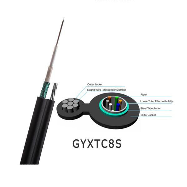 OS1 OS2 Self Supporting GYXTC8S Optical Fiber Cables
