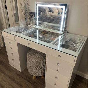 Mounted Hollywood Bathroom Mirror Electric Magnifying With Light