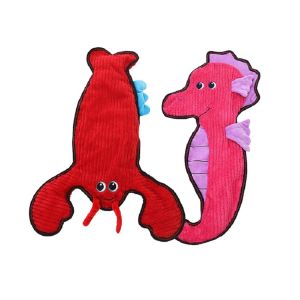 Buy cheap Plush Squeaking Pet Toys Lobster Seahorse Training from wholesalers