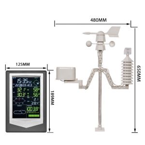 Advanced Multifunctional Outdoor Wireless Automatic Weather Station For